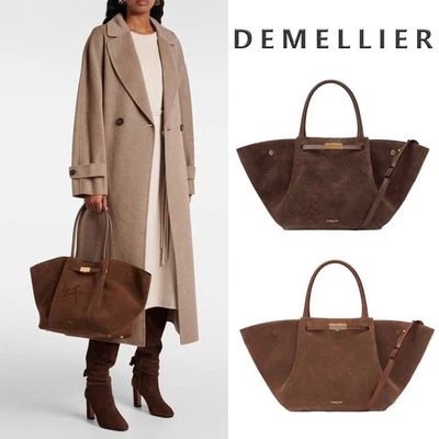 Demellierbag suede frosted tote bag commuter retro shoulder handbag underarm bag - Image 1 of 4