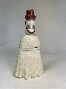 Antique German Porcelain Whisk Broom Mini Liquor Bottle Decanter - Picture 1 of 20