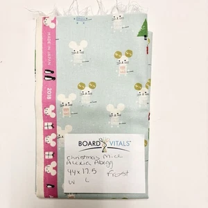 Vintage 2018 Weihnachten Mäuse Frost Stoff Alexia Abegg 44x17,5" Baumwolle & Stahl Japan - Bild 1 von 3