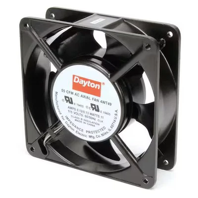 Ventilador axial Dayton 4Wt49, cuadrado, 115V Ac, 1 fase, aluminio fundido, 4 11/16 pulgadas W. Foto 1 de 3