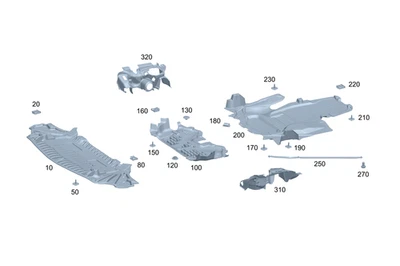 Cápsula de ruido original Mercedes-Benz 172-520-20-23-64 Foto 1 de 2
