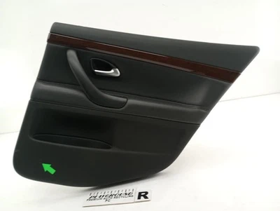 Tarjeta de panel de moldura de puerta trasera derecha pasajero Saab 9-3 SEDAN negra para 2003-2011 03 Foto 1 de 4