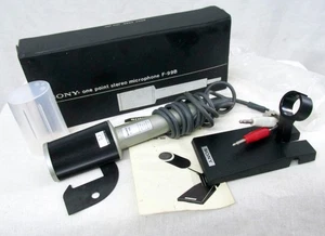 Vintage SONY F-99B One Point Stereo Dynamic Microphone, WORKING, MINT - Picture 1 of 7