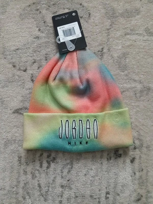 Nike Air Jordan Boy's MVP Beanie Tie-Dye Multicolor Size 8/20 - Image 1 of 3