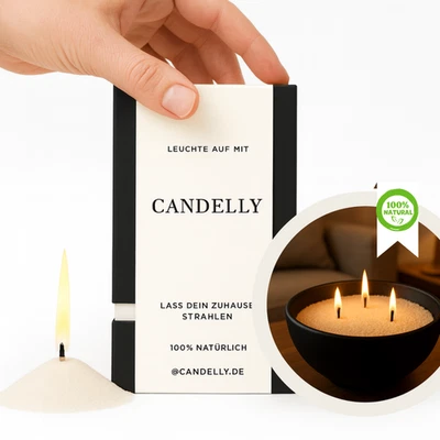 Kerzensand 500g Perlwachs – Kerzen selber machen Set mit 30 Dochten gratis - Bild 1 von 4