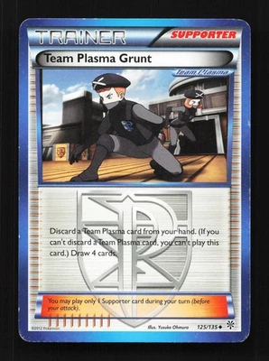Team Plasma Grunt 125/135 HP Plasma Storm English Pokemon Card TCG - Image 1 of 4