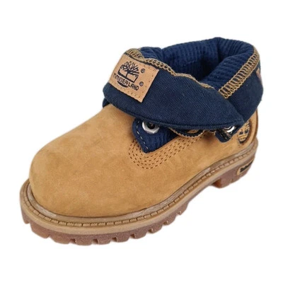 🚨 Botas Timberland Roll Top Thrml NIÑOS PEQUEÑOS 29856 impermeables cuero trigo talla 6,5 Foto 1 de 4