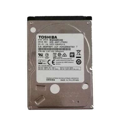 Toshiba 2TB MQ04ABD200 5400RPM 128MB SATA 2.5" Laptop HDD Hard Disk Drive - Image 1 of 3