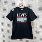 NEW Levis Shirt Black San Francisco Bridge Graphic Youth XL Short Sleeve 18.5X26