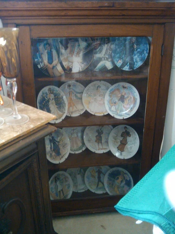 Walnut Corner Cabinet circa 1890's Cover