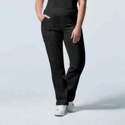 Landau Proflex Women's Cargo Scrub Pants 4XL NEW Black - Image 1 of 3