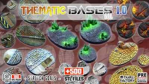 Compatible With sci-fi Fantasy Bases base Resin 3D print all size Round Oval - Picture 1 of 122