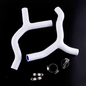 FOR  KTM 85 SX 2013-2017;HUSQVARNA TC85 2014-2017 SILICONE RADIATOR HOSES WHITE - Picture 1 of 6