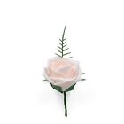 Silk Artificial Wedding Flowers Pink Peony Ivory Rose Package Bouquet Buttonhole