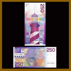 Netherlands 250 Gulden, 1985 P-98 Lighthouse F - Picture 1 of 2