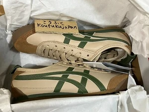 Onitsuka Tiger MEXICO 66 BEIGE GRASS GREEN 1183C102 250 Authentic - Picture 1 of 12