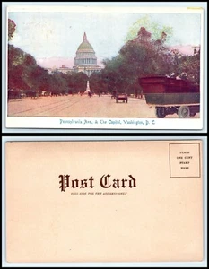 WASHINGTON DC Postcard ca 1908 Pennsylvania Ave. & The Capitol A8 - Picture 1 of 1