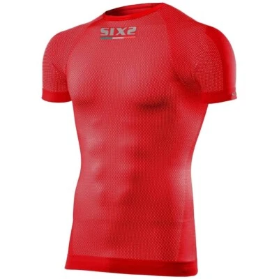 MAGLIA MANICA CORTA TECNICA SIXS SIX2 TS1 Red CARBON UNDERWEAR TG S - Immagine 1 di 3
