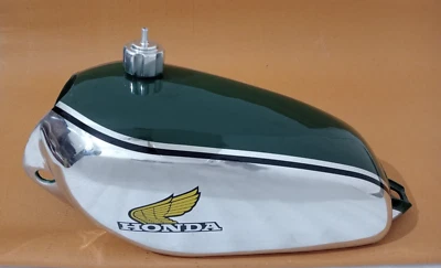 Honda CR250M CR 250M 1973 Elsinore aluminio pintado gasolina combustible tanque gasolina + tapa Foto 1 de 4