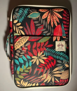Floral "Small Size Large Capacity" Multi-functional File Bag Document Portfolio - Picture 1 of 3