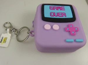 Moneda Cambio Monedero Bolsa Goma Púrpura Juego Sobre Llavero Bolsa Etiqueta - Imagen 1 de 5