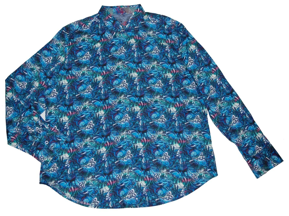 Robert Graham Small Multicolor Shirt Long Sleeve RG1025 Size S