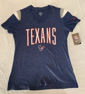 Nike Damen Houston Texans V-Ausschnitt T-Shirt Teamfarben Größe Large $ 45 - Bild 1 von 5