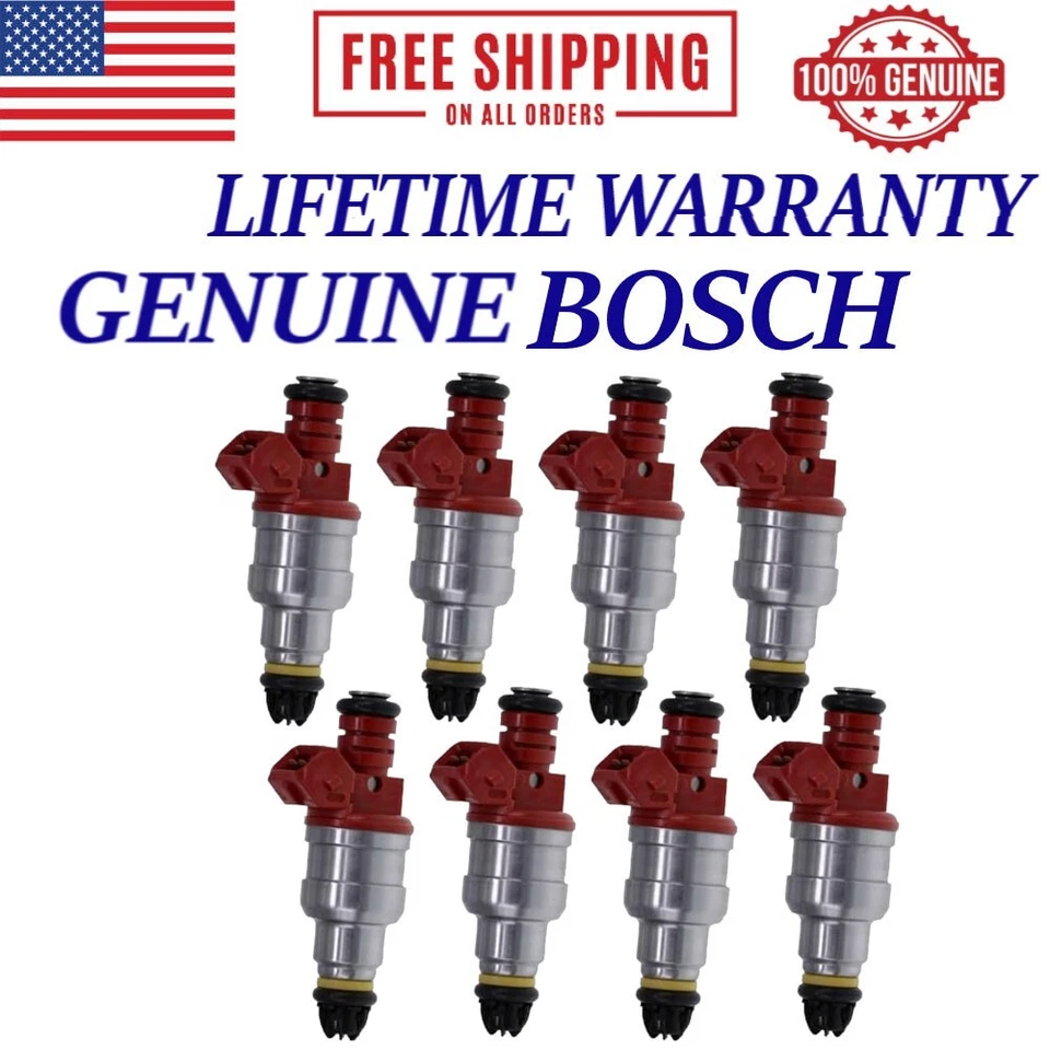 8x Inyectores de combustible Bosch 1994 1995 BMW 540i 4,0 L V8 #0280150778 OEM Foto 1 de 4