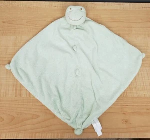 Angel Dear Lovey Frog Como Nuevo Pálido Pastel Verde Manta de Seguridad Anudada Juguete Bebé - Imagen 1 de 12