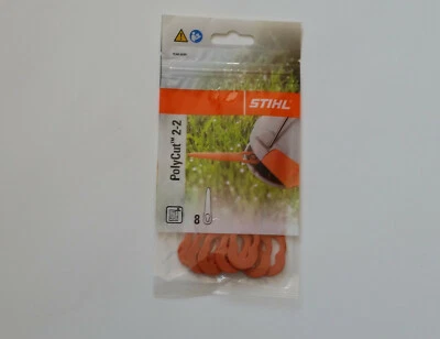 8 Kunststoffmesser Stihl Polycut, für P2-2, P3-2, 4008 007 1000 /neu: Farbe grau