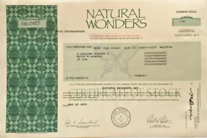 Natural Wonders > California negozio di souvenir certificato di magazzino - Foto 1 di 1