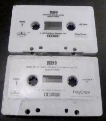 Kiss Cassette Singles Lot 1989 Forever 1990 Rise To It (Tapes Only) VG/VG  Foto 1 de 4