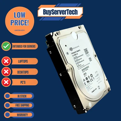 Seagate ST4000NM0125 4TB 7200RPM 12Gb/s SAS 3.5" HDD | EXOS | 1YZ207-004 | 1YR - Image 1 of 4