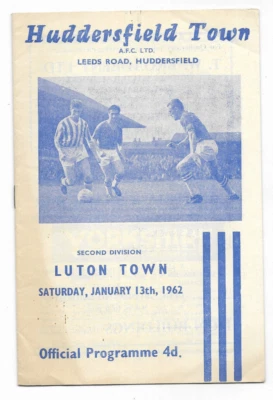 1961/62 Division 2 - HUDDERSFIELD TOWN v. LUTON TOWN - Image 1 of 2