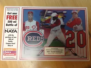 Frank Robinson Cincinnati Reds SGA 5/22/1998 HOF 8x10 card HOF - Picture 1 of 1