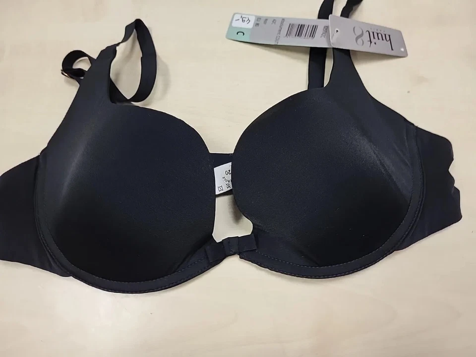  Bh Marke Huit Gr.80 C Neu Schwarz Tiefes Dekolleté - Bild 1 von 4