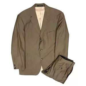 Vintage Hugo Boss Rosselini Movie Suit Made in USA Guabello Italy 42R W36xL28 - Picture 1 of 13