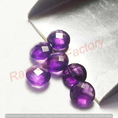 Piedra preciosa suelta corte briolette de amatista natural forma redonda 8 mm-15 mm Foto 1 de 4