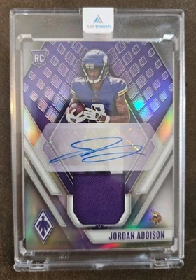 2023 Panini Phoenix - Rookie Patch Autograph Jordan Addison #RAJ-JA /99 Vikings  - Image 1 of 2