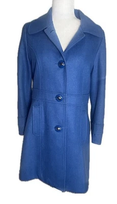 Тюль Anthropologie Nordstrom синий шерсти смесь длинный Peacoat куртка размер L большой - Изображение 1 из 4