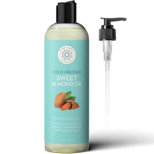 Sweet Almond Oil for Hair and Body - Hydrates Dry and Cracked Skin 16 Fl Oz by - Picture 1 of 12