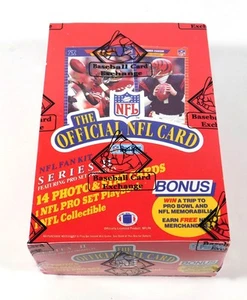 Juego profesional de fútbol americano serie 2 1989 FASC de una caja sellada (36) envuelto en la BBCE - Imagen 1 de 2