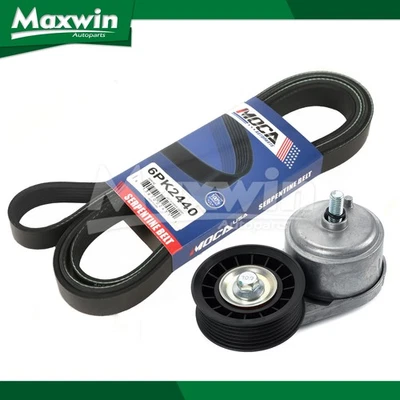 Serpentine Belt Component Kit Fit Chevrolet C1500 C2500 Express GMC K1500 K2500 - Изображение 1 из 4