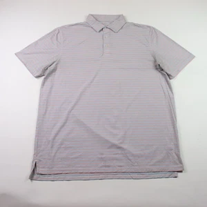 Camisa Polo Southern Tide Para Hombre XL Azul Naranja Rayas Brrr Golf Performance - Imagen 1 de 9