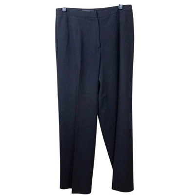 Pantalones de vestir Geoffrey Beene vintage negros de pierna recta talla 10 Foto 1 de 4