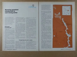 Coal Mining in Campbell County Wyoming 1977 print article clipping - Picture 1 of 2