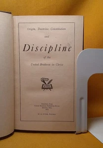 Origin Doctrine Constitution & Discipline United Church of the Brethren 1913 HC - Bild 1 von 15