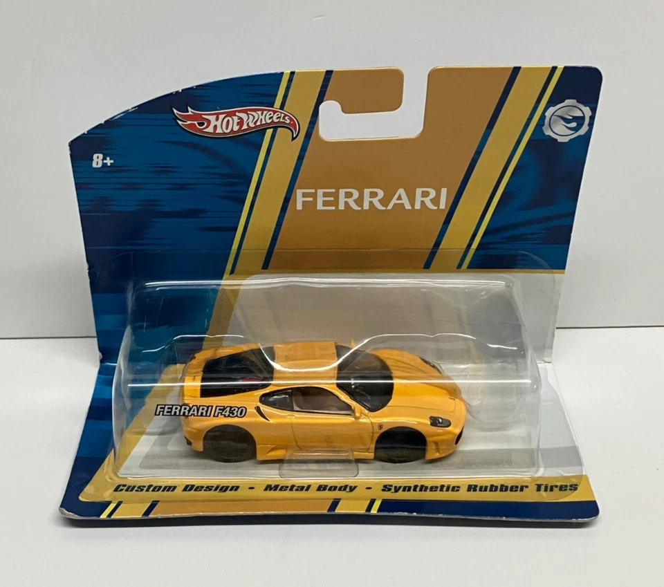 2008 Mattel Hot Wheels FERRARI F430 (Yellow) 1:50 diecast with Rubber Tires RARE - Image 1 of 3
