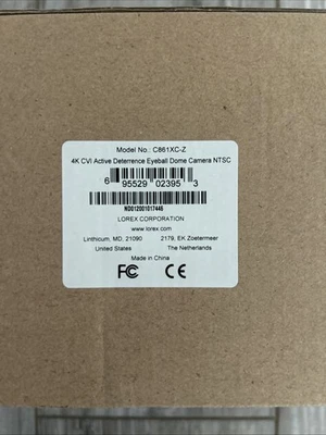 Cámara domo globo ocular de disuasión activa Lorex 4k CVI NYSC modelo C861XC-Z Foto 1 de 4
