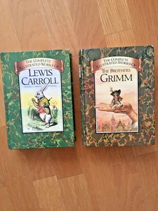 Gebundene Bücher x 2 - Märchen - Grimm und Lewis Carroll - guter Zustand - Bild 1 von 3